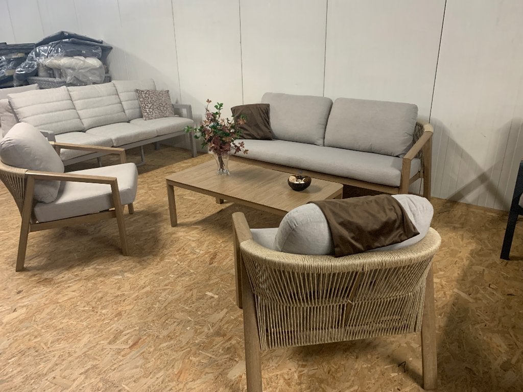Loungeset Sardinië, Tuin en Terras, Ophalen, 5 zitplaatsen, Bank, Loungeset