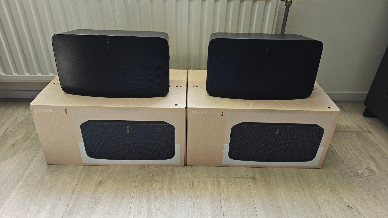 2 x Sonos Five gen 3 zwart Nieuwstaat, Audio, Tv en Foto, AUX-ingang, Ophalen of Verzenden, Zo goed als nieuw, Overige merken