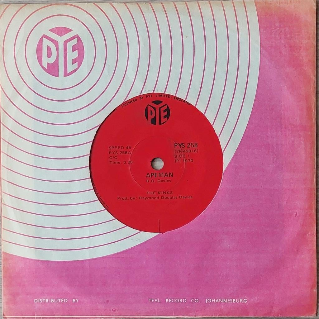 THE KINKS - Apeman / Rats, Ophalen of Verzenden, Gebruikt, Overige formaten, Disco