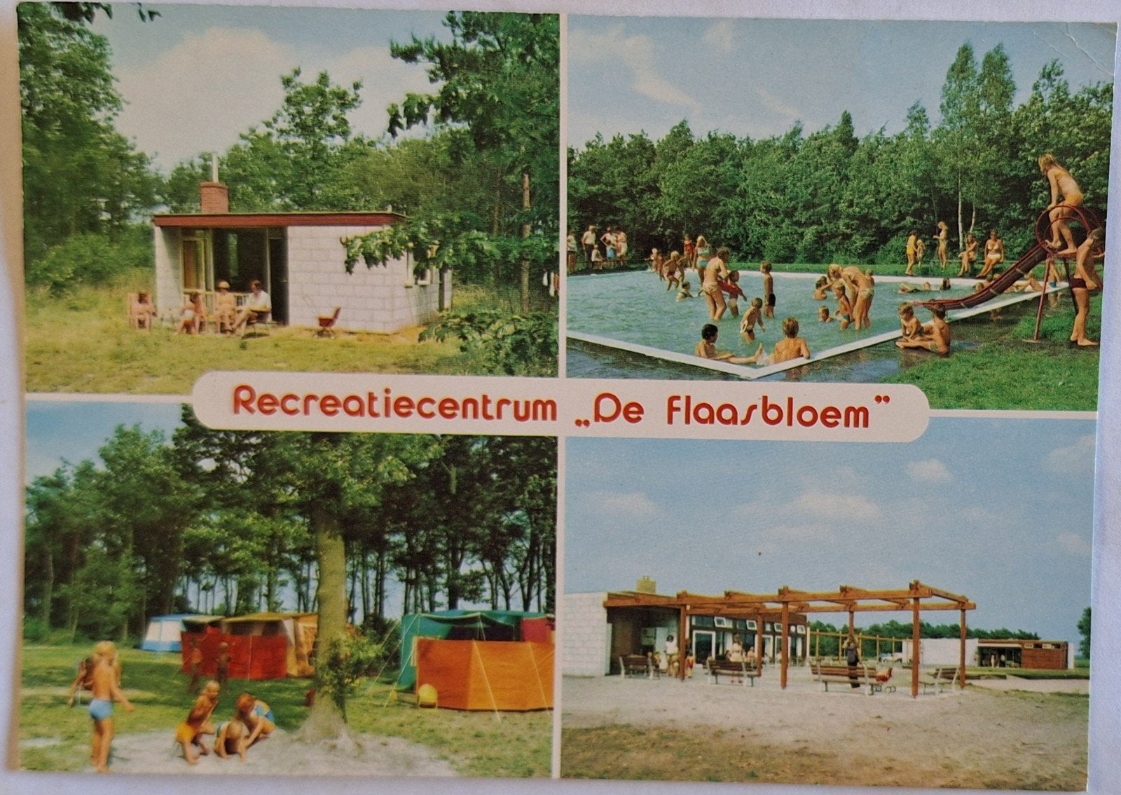 Vintage Ansichtkaart 'De Flaasbloem' Chaam (1975), Ophalen of Verzenden