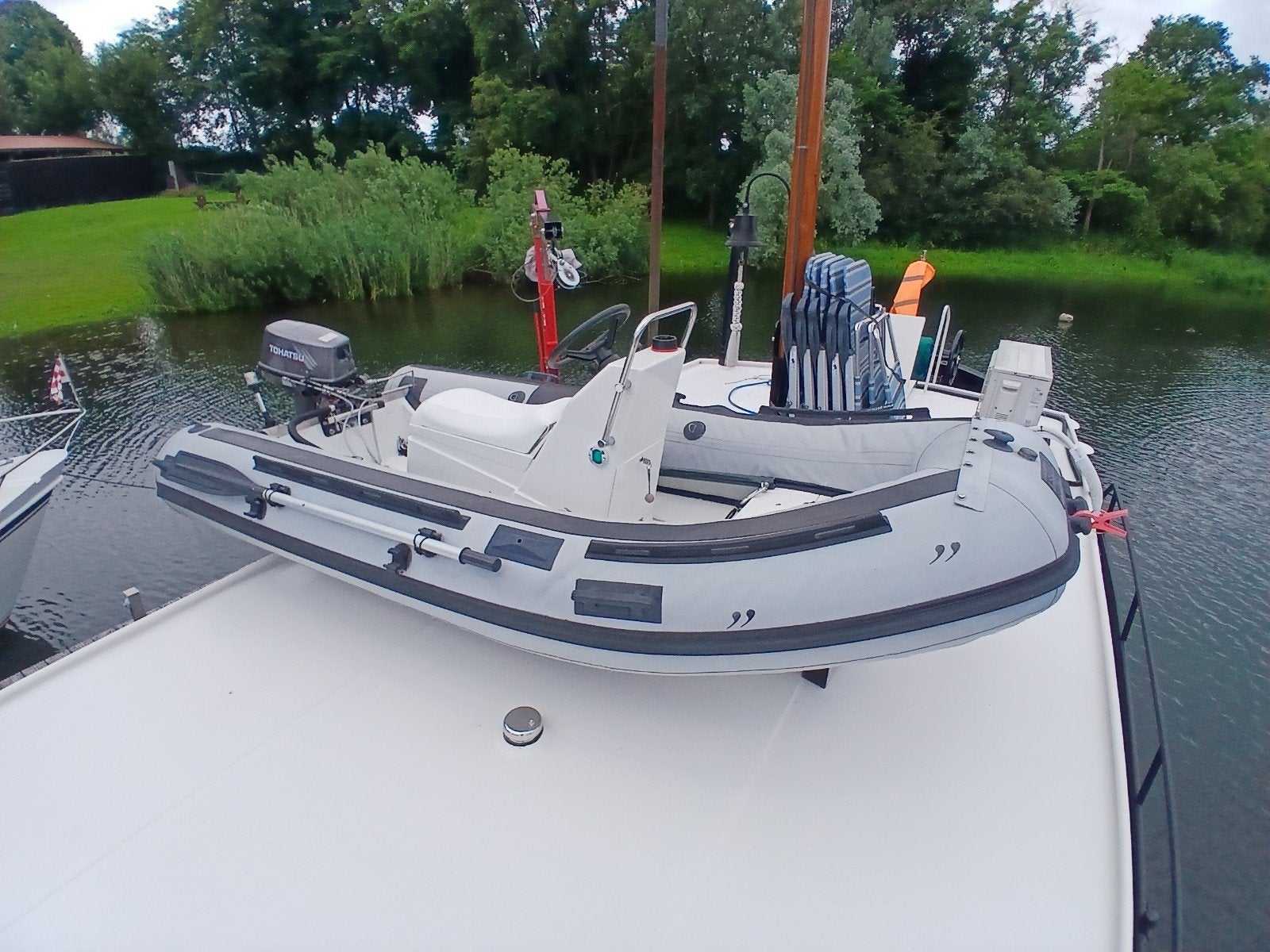 Mooie rubber boot .(Rib), Watersport en Boten, Ophalen, Rubber, Zo goed als nieuw, Minder dan 70 pk