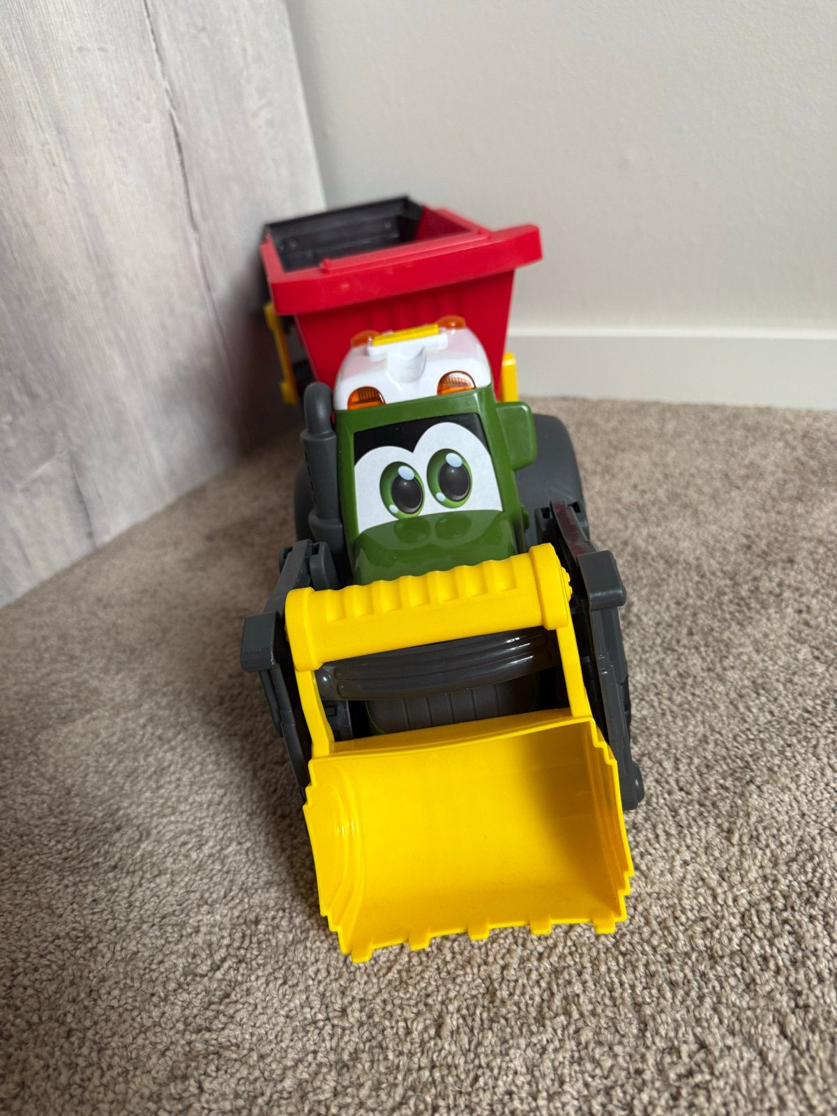 Grote speelgoed tractor met aanhanger, Ophalen of Verzenden, Gebruikt
