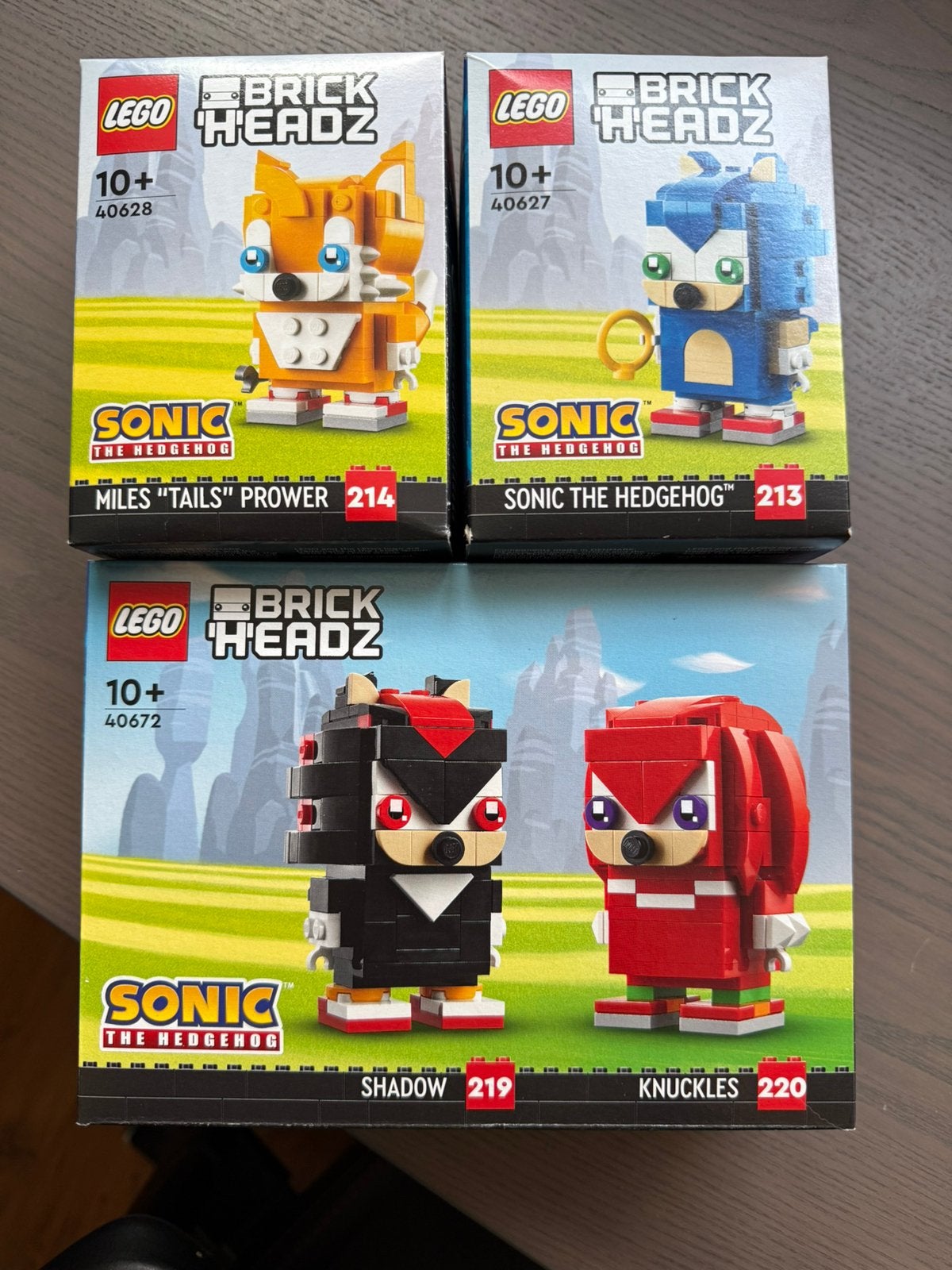 Lego Sonic the Hedgehog,Knuckles & Shadow,Miles Tails Prower, BrickHeadz, Lego, Nieuw, Ophalen of Verzenden