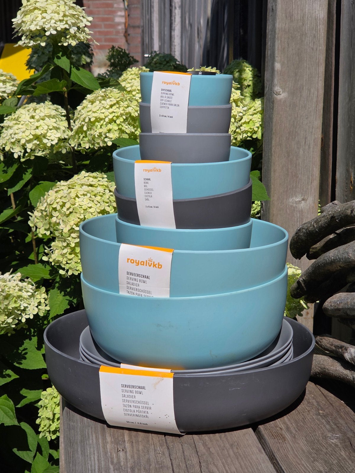 Royal VKB Buitenservies 19-delig, Kunststof, Nieuw, Ophalen of Verzenden, Schaal of Schalen