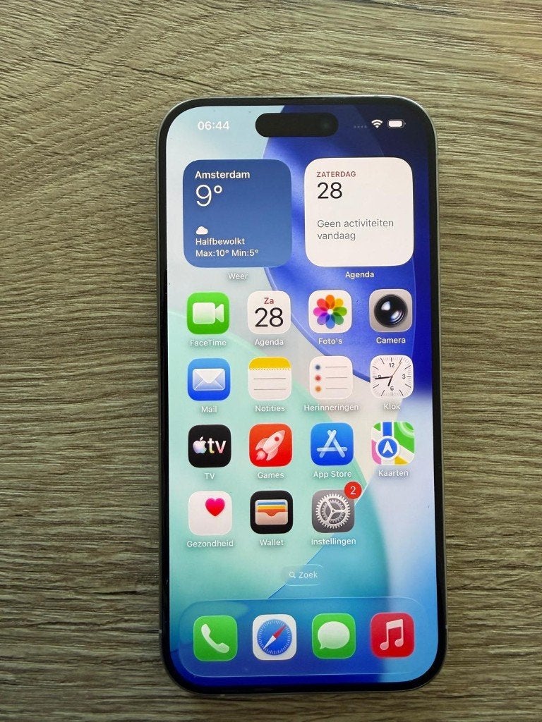 iPhone 15 Pro Wit Titanium, Telecommunicatie, Mobiele telefoons | Apple iPhone, Gebruikt, 128 GB, Zonder abonnement, Zonder simlock