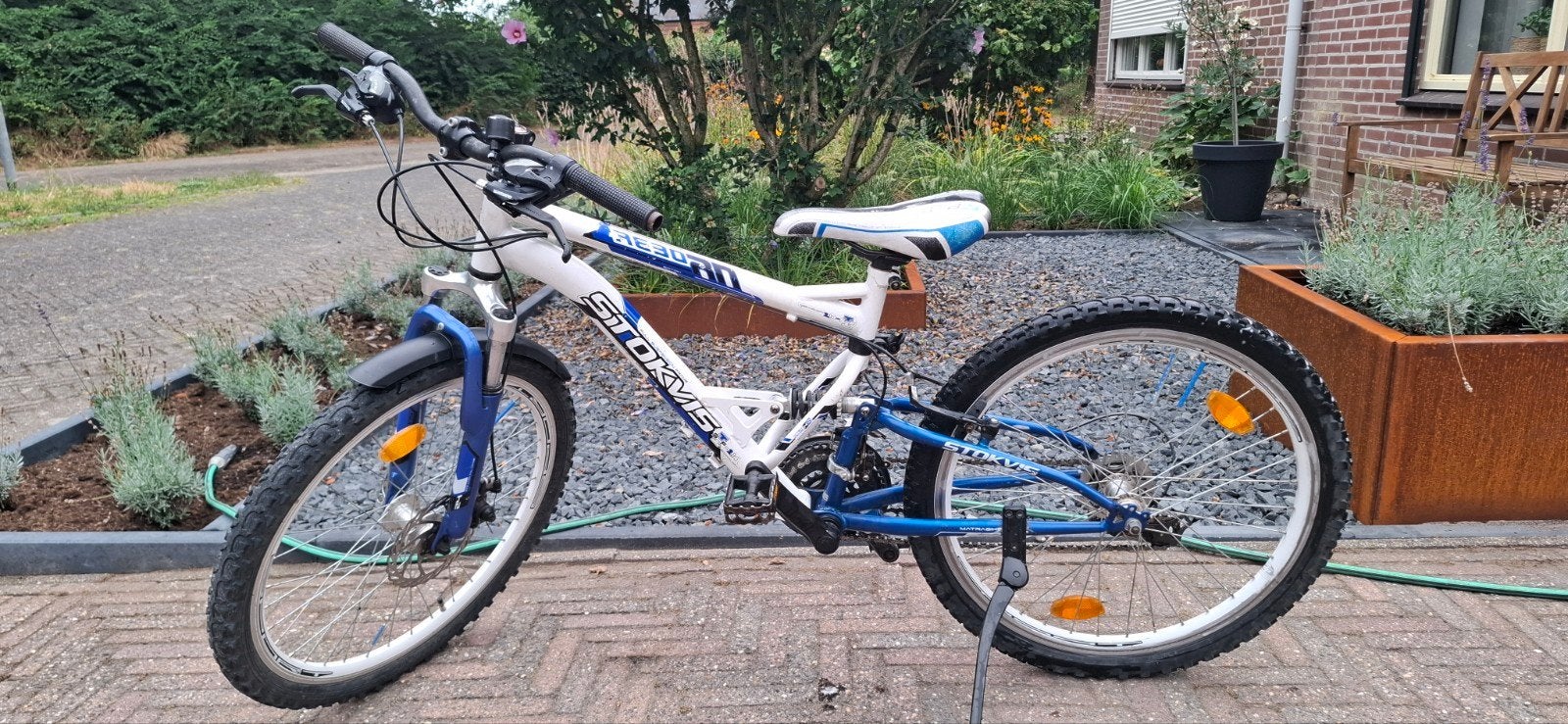 Stokvis Reborn Mountainbike 24inch - Wit/Blauw - Gebruikt, Ophalen of Verzenden