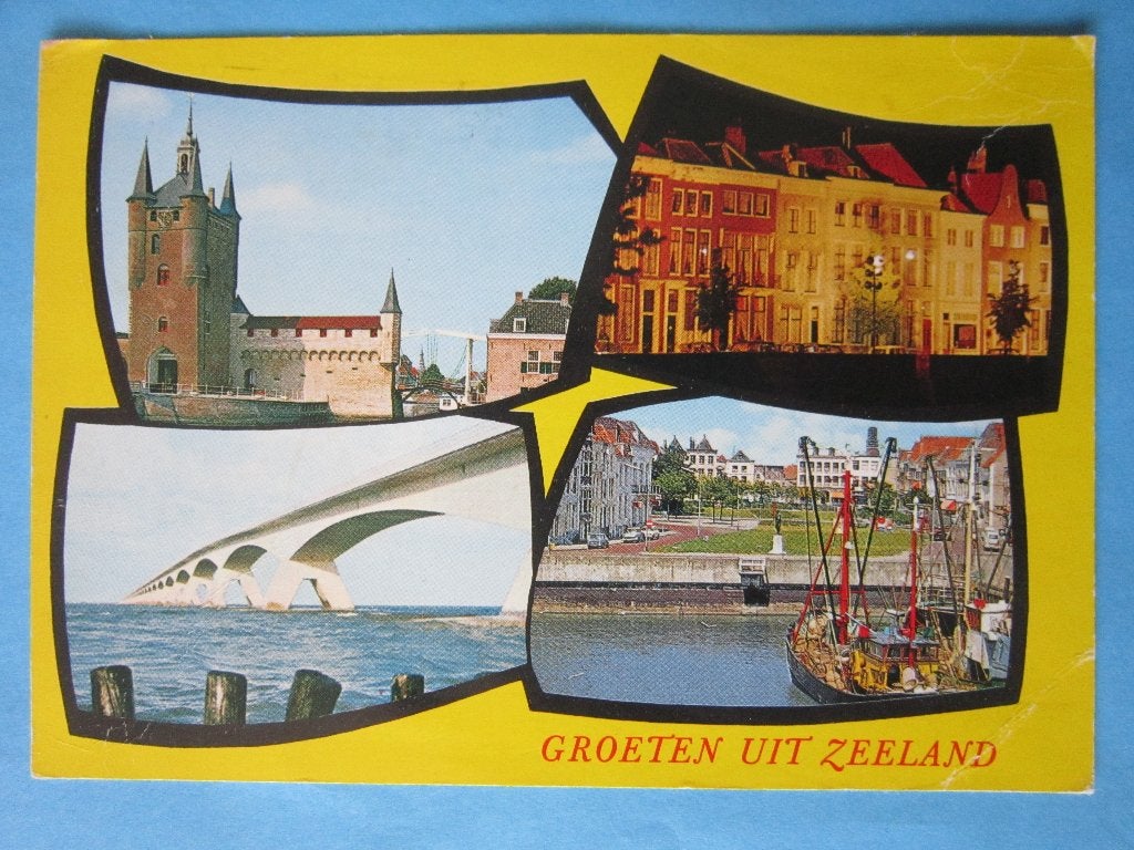 Ansichtkaart: Zeeland, Groeten uit..., Ophalen of Verzenden, 1960 tot 1980, Gelopen, Zeeland