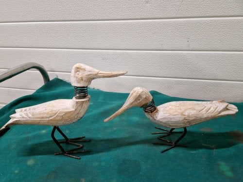 beelden waadvogels 2x, Verzamelen, Beelden en Beeldjes, Ophalen of Verzenden