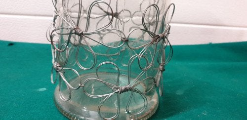 Pot glas met bloemen, Ophalen of Verzenden, 'T Olde Gre-j, Info@toldegrej.nl, Endepoelstraat 20f Didam