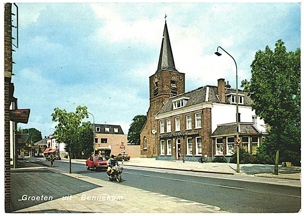 805570	Bennekom	1979 Gld Dorpsstraat Bromfiets Bank, Ophalen of Verzenden, 1960 tot 1980, Gelopen, Gelderland