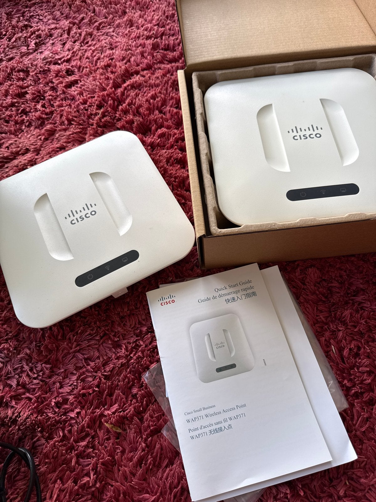 2x Cisco WAP371 Wireless-AC/N Dual Radio Access Point, Computers en Software, Accesspoints, Ophalen of Verzenden, Zo goed als nieuw