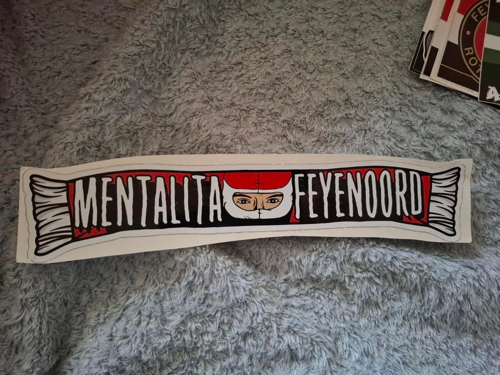 Sticker mentalita Feyenoord, Verzamelen, Stickers, Ophalen of Verzenden, Nieuw, Sport