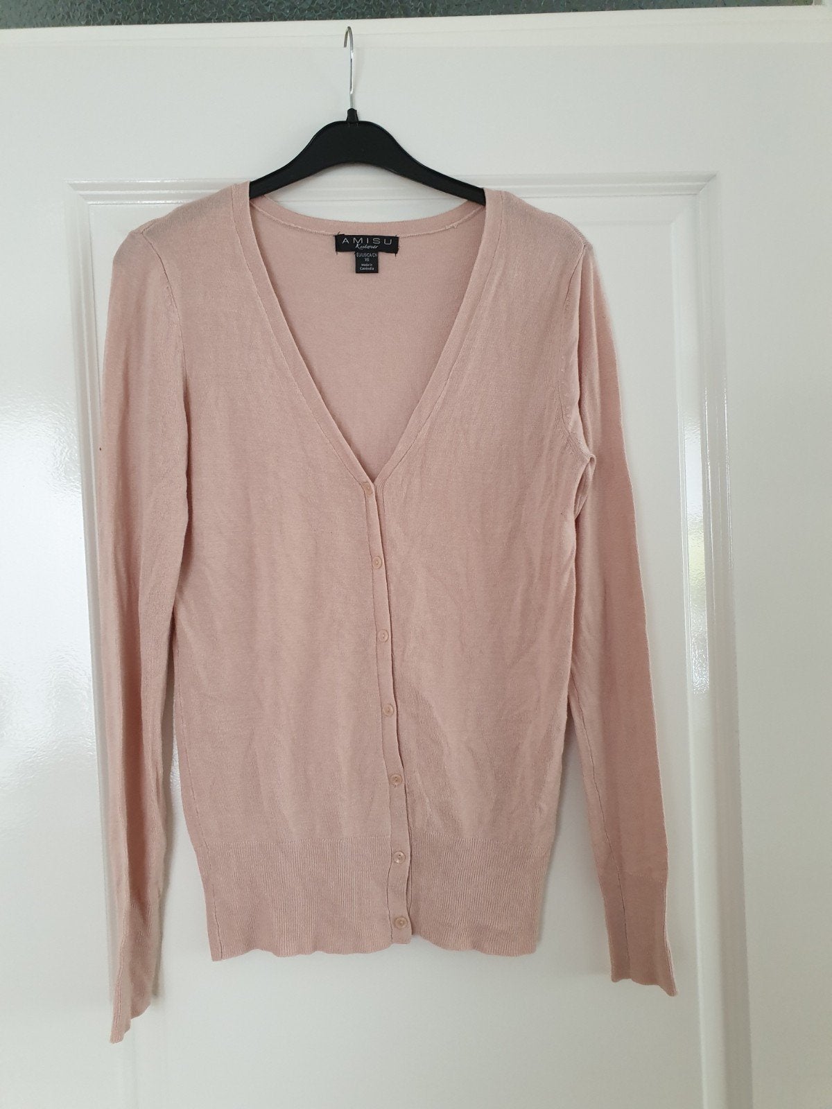 Lichtroze vestje met knopen maat XS Amisu New Yorker
Nieuw,, Nieuw, Ophalen of Verzenden, Roze, Maat 34 (XS) of kleiner
