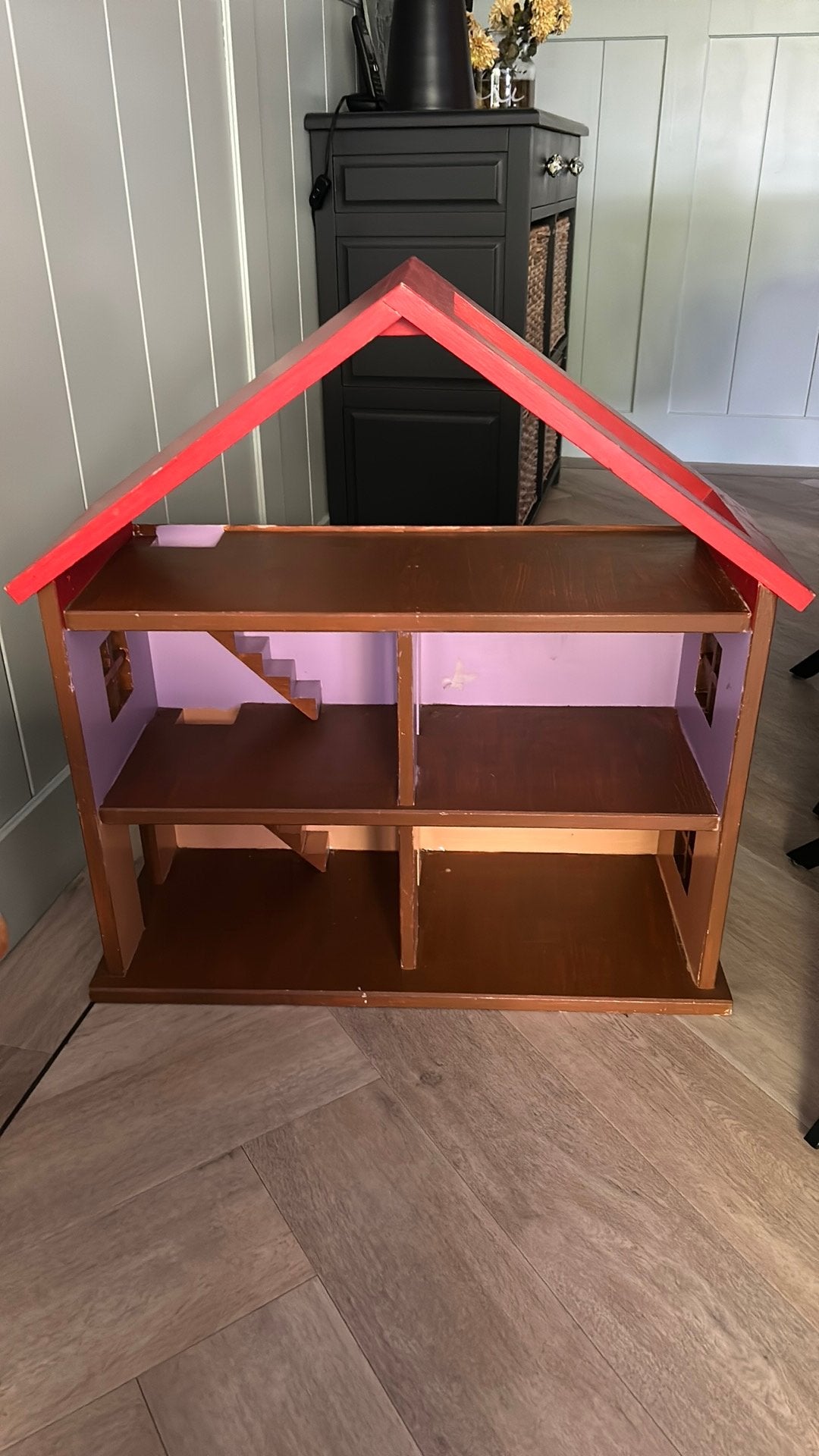 Houten poppenhuis, Ophalen, Gebruikt, Poppenhuis