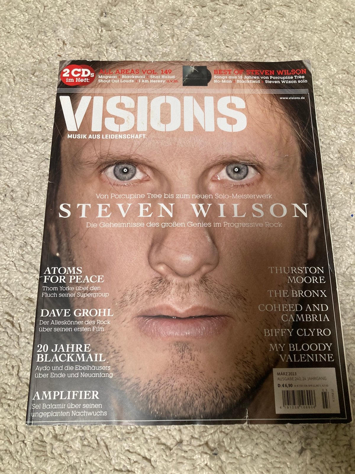 Visions Magazine Maart 2013 - Steven Wilson Cover, Ophalen of Verzenden, Zo goed als nieuw, Muziek, Film of Tv