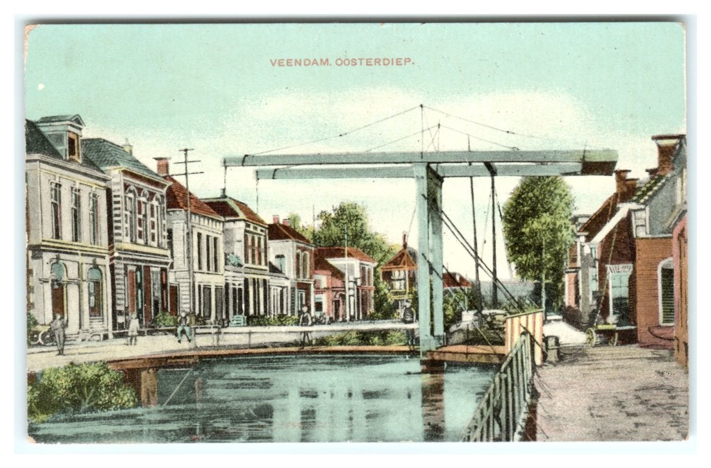 Veendam, Oosterdiep, Ophalen of Verzenden, Voor 1920, Gelopen, Groningen