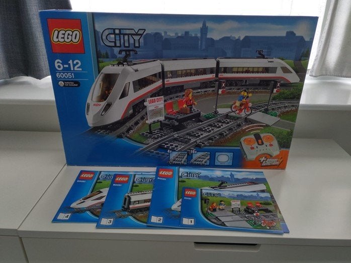 Lego city trein 60051 en extra rails 7895, Ophalen, City, Lego, Zo goed als nieuw