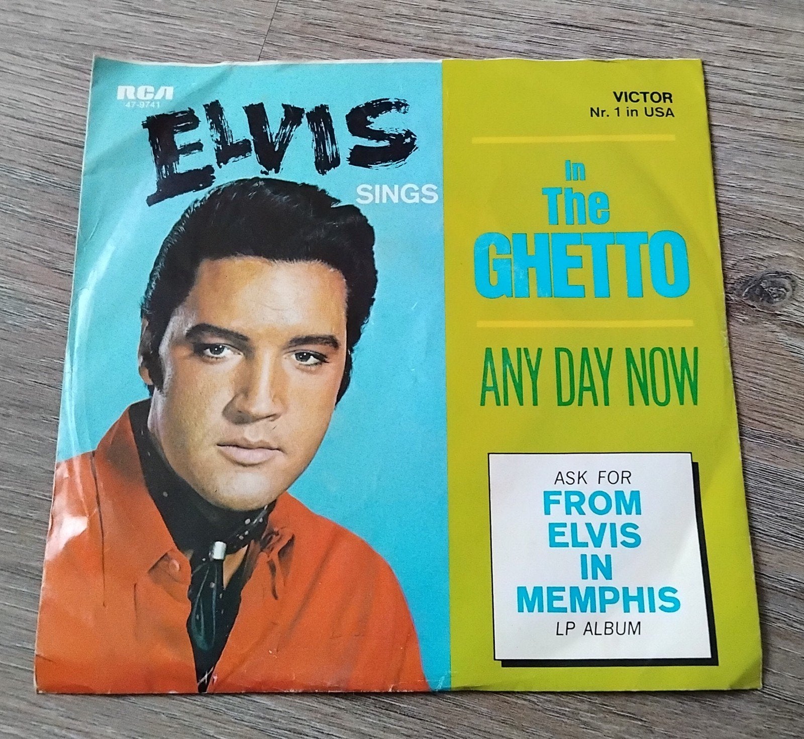 Elvis Presley - In The Ghetto / Any Day Now (Vinyl Single), Gebruikt, 7 inch, Ophalen of Verzenden, Pop
