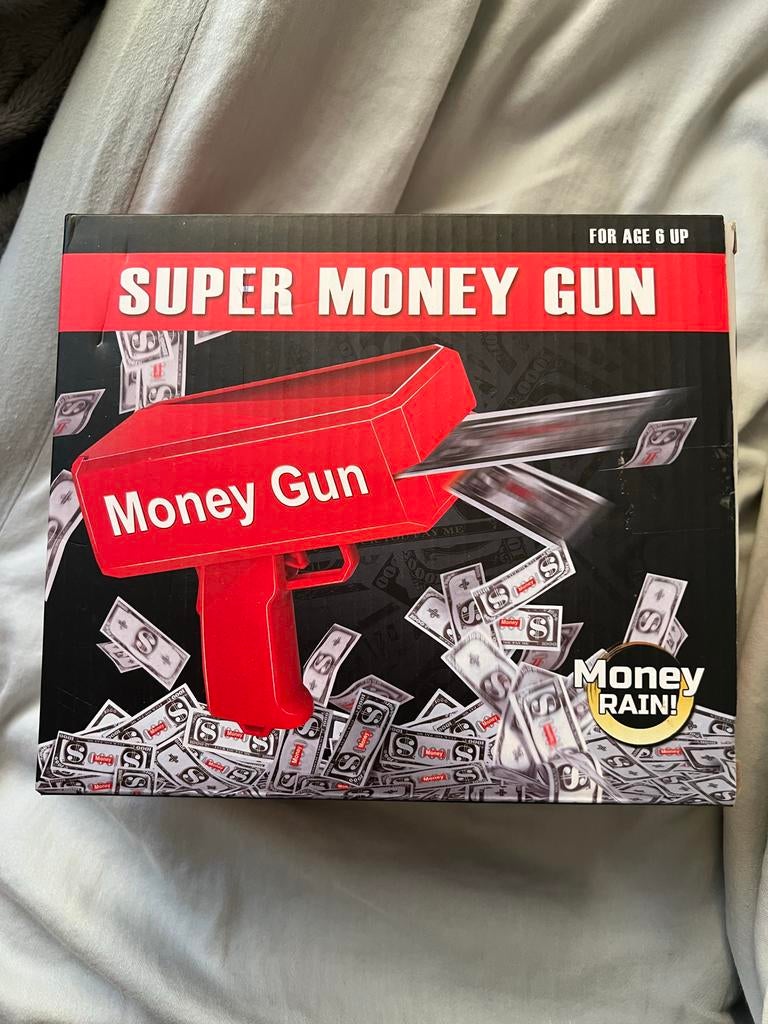 Money Gun - Geldpistool inc nep geld, Ophalen of Verzenden, Nieuw, Jongen of Meisje