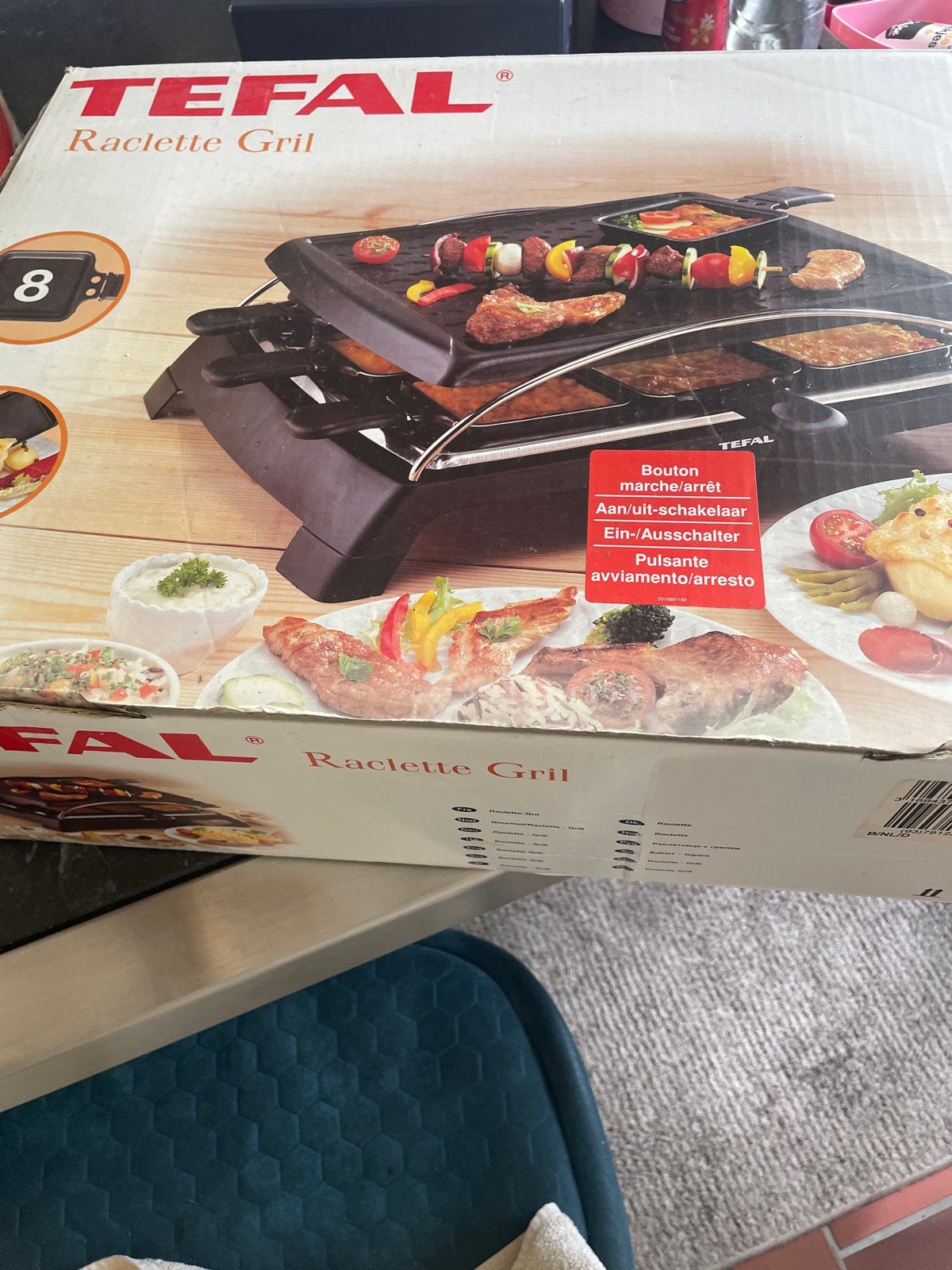 Tefal Raclette Grill voor 8 personen - Nieuw in doos, Ophalen, Nieuw, 8 personen of meer