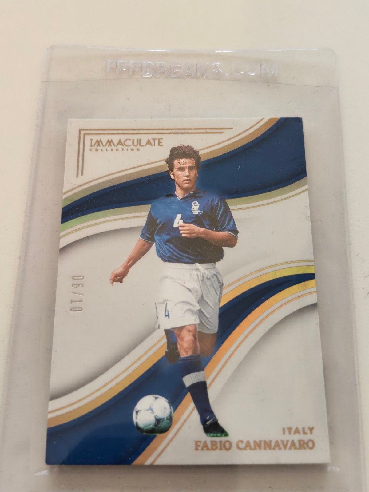 Fabio Cannavaro Immaculate Collection Voetbal Kaart 6/10, Ophalen of Verzenden