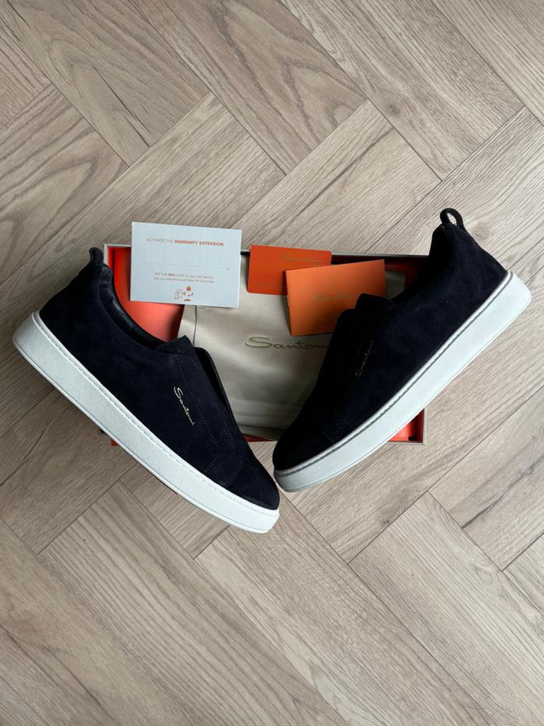 Satoni Blue Velvet Sneakers 45/46, Ophalen of Verzenden, Nieuw, Blauw, Loafers