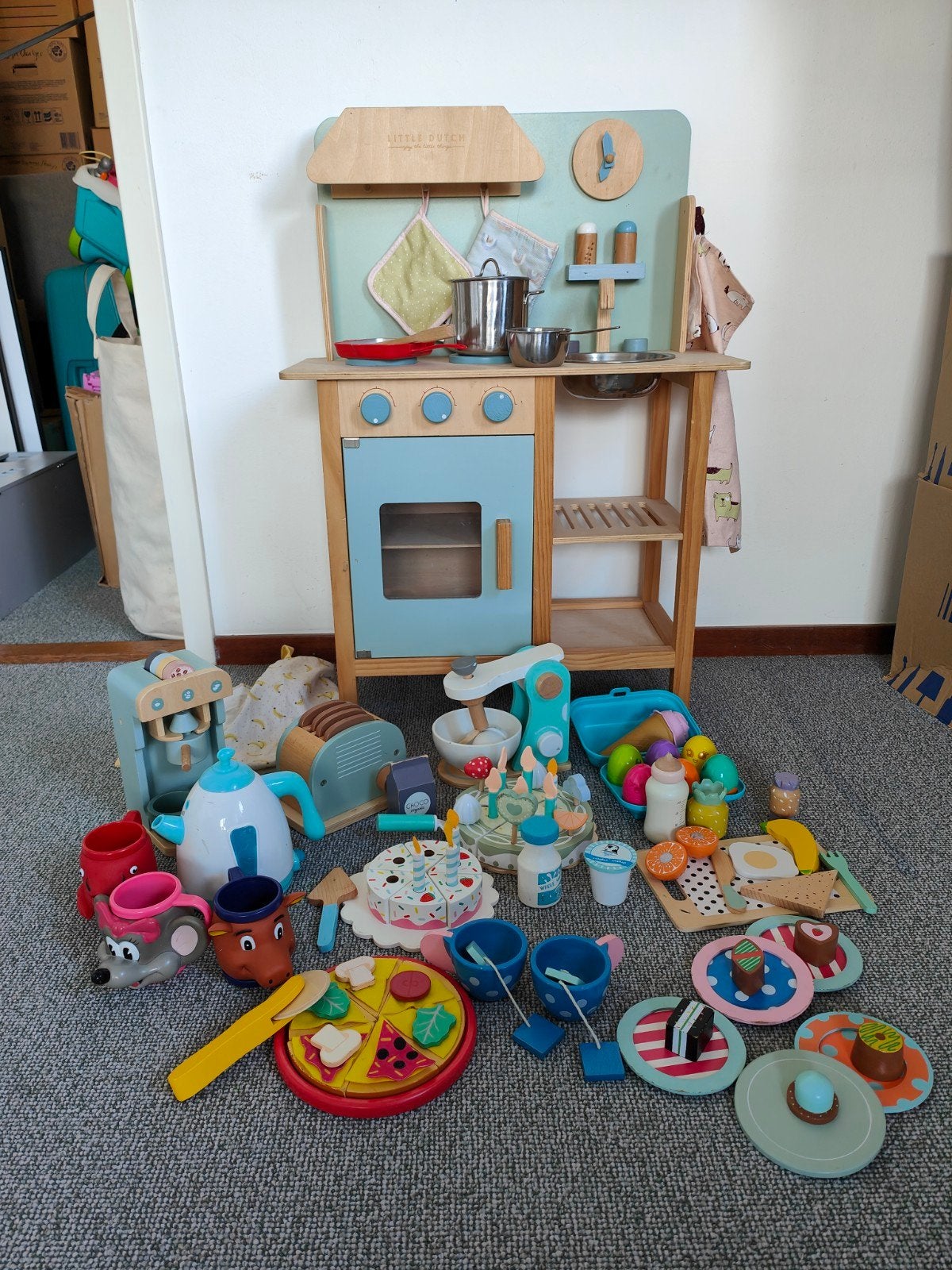 Little Dutch Houten Speelkeuken met uitgebreide accessoires, Ophalen, Zo goed als nieuw, Knutselen