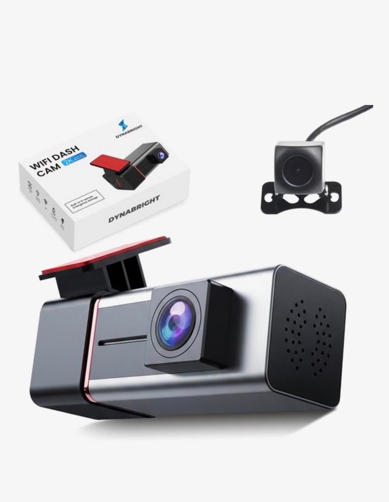 DynaBright Dashcam 4K + Achtercamera (NIEUW, in doos), Ophalen of Verzenden, Nieuw