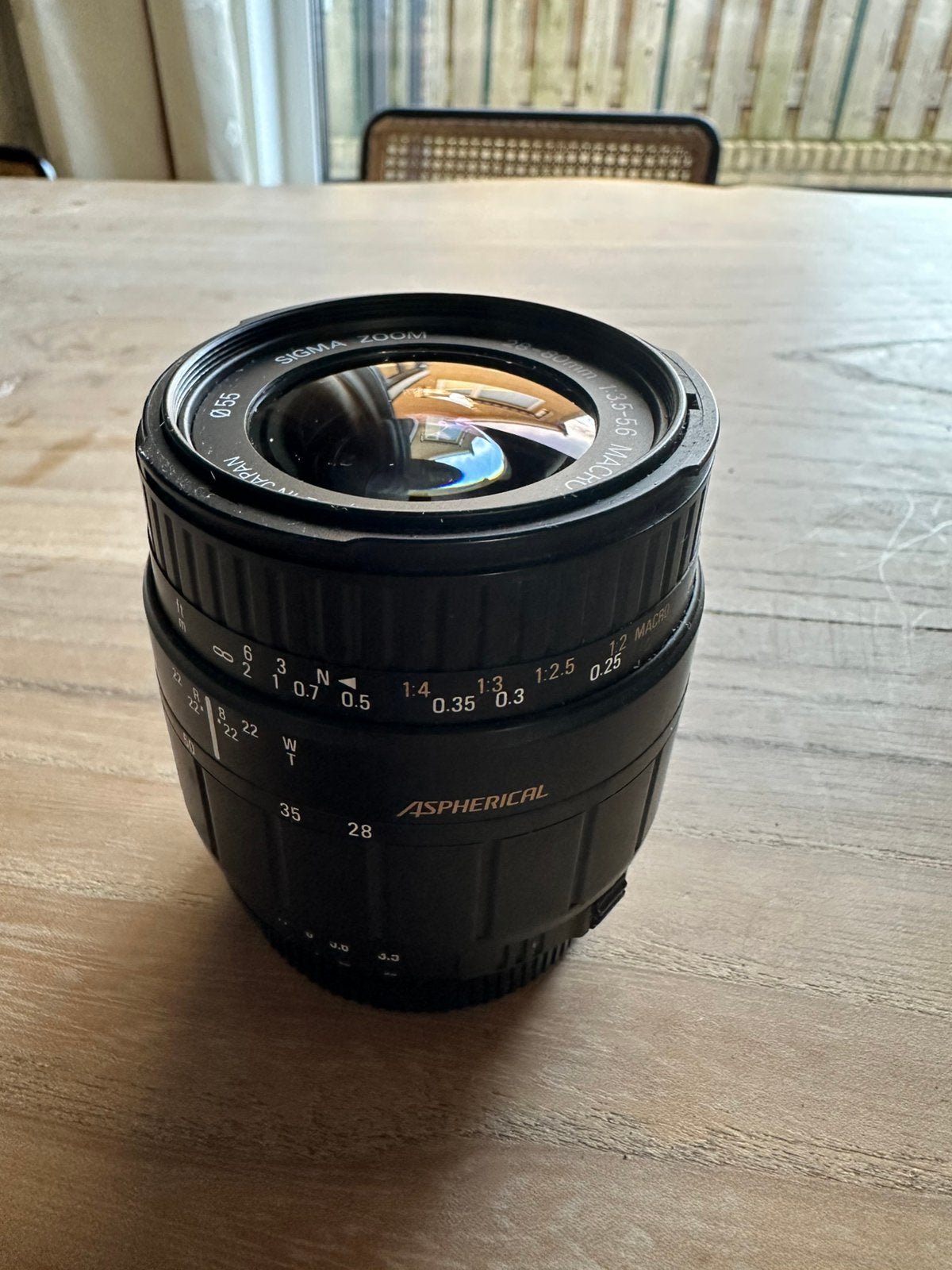 Sigma 28-80mm f/3.5-5.6 Aspherical Zoom Macro cam objectief, Overige merken, Gebruikt, Macrofunctie, Ophalen of Verzenden