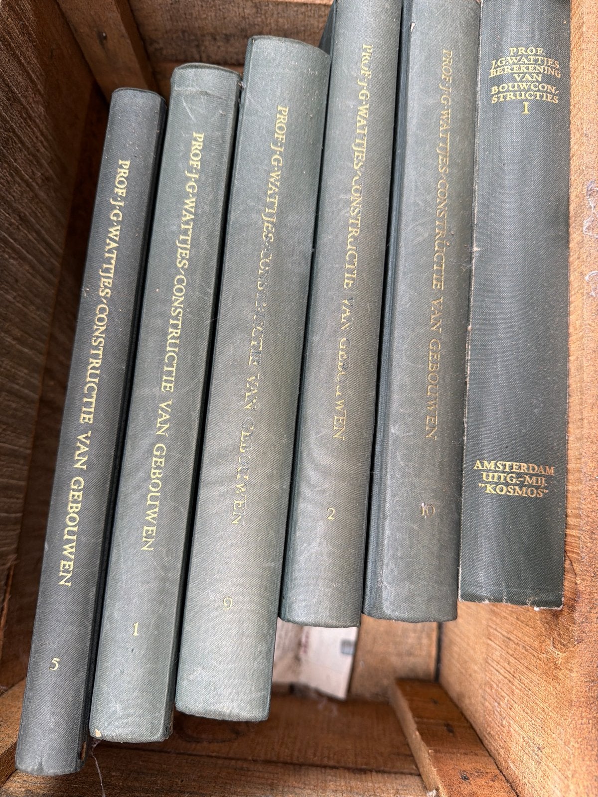 Prof. J.G. Wattjes - Constructie van Gebouwen (6 delen), Boeken, Ophalen of Verzenden, Gelezen, Bouwkunde