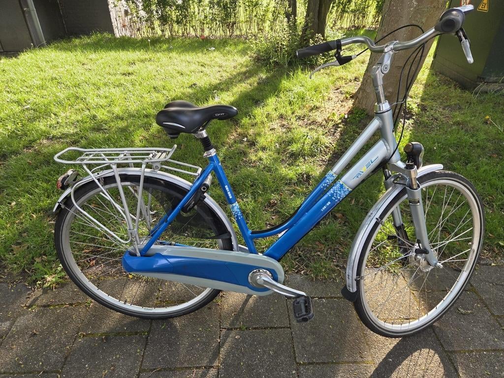 Rivel damesfiets met 7 versnellingen en naafdynamo., Versnellingen, Ophalen, Overige merken, 53 tot 56 cm