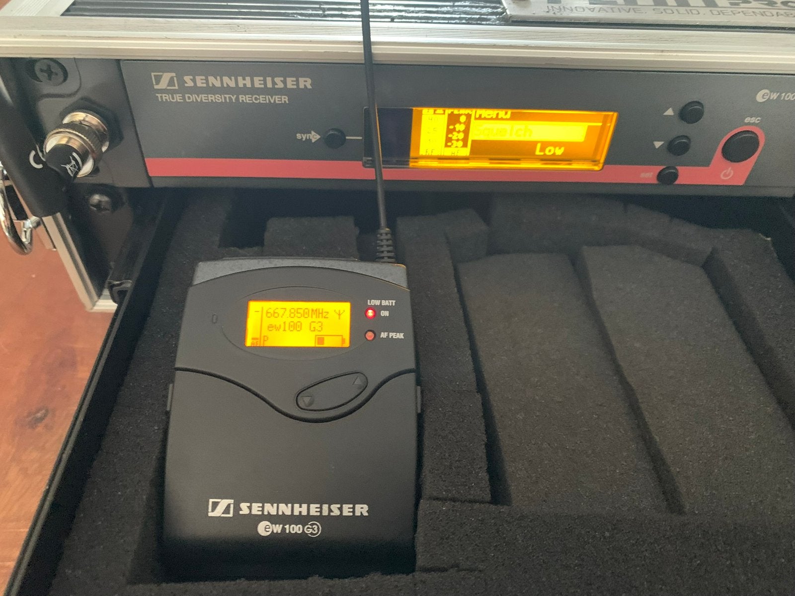 Sennheiser EW100 G3 in flightcase met nieuwe lade, Muziek en Instrumenten, Ophalen of Verzenden, Zo goed als nieuw, Overige typen