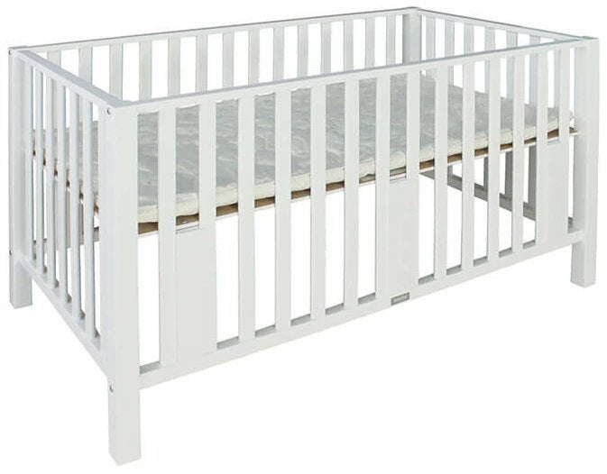 Bopita box Twin (tweeling) wit met nieuw matras, Kinderen en Baby's, Ophalen, Gebruikt, Rechthoekig, In hoogte verstelbaar