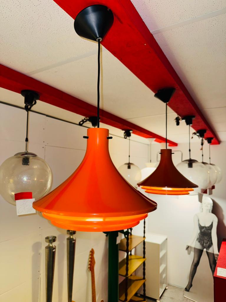 Twee vintage hanglampen Hans Agne Jakobsson voor Svera, Huis en Inrichting, Lampen | Hanglampen, Ophalen of Verzenden, A, A, A