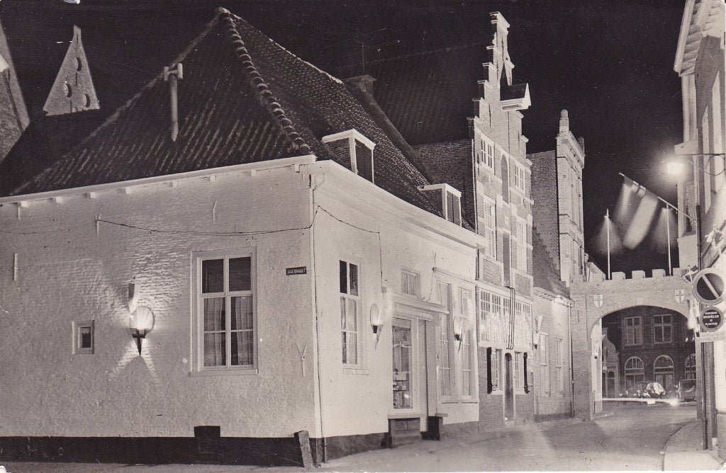 Amersfoort. Ansichtkaart. Lavendelstraat Feestverlichting, Ophalen of Verzenden, 1940 tot 1960, Ongelopen, Utrecht