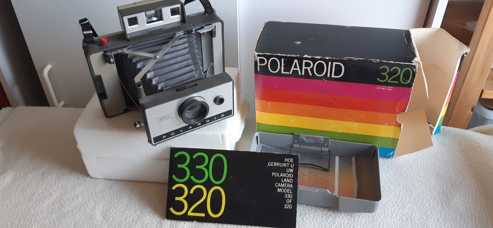 Polaroid 320 incl doos, Ophalen of Verzenden, Gebruikt, Polaroid, Polaroid