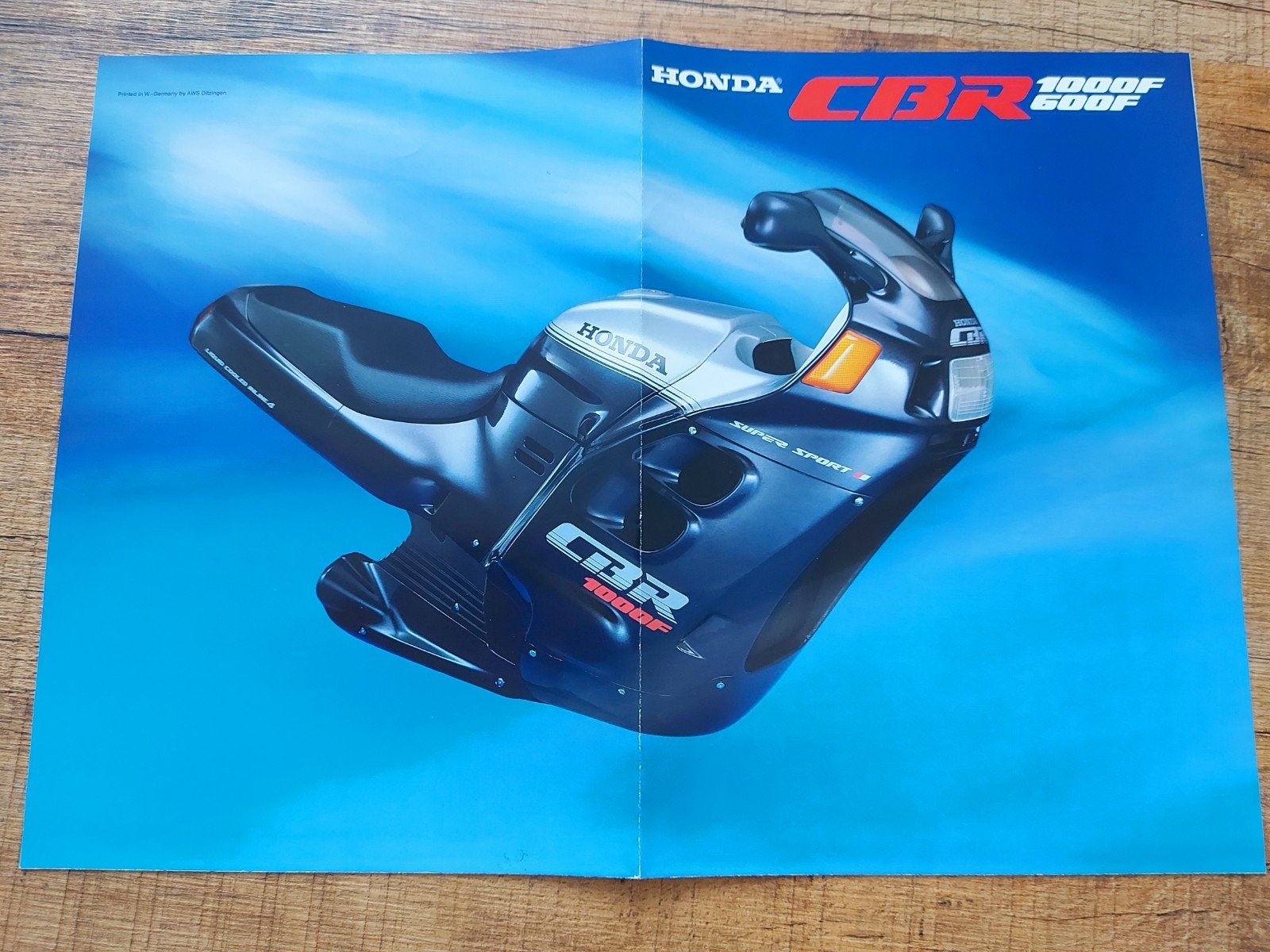 Honda CBR 600F / 1000F motorfiets folder NL, Motoren, Ophalen of Verzenden, Honda