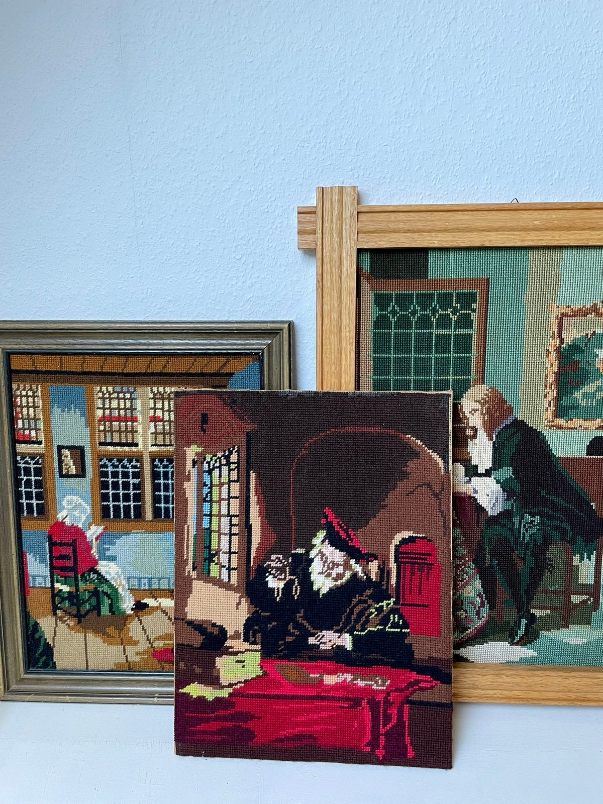 Geborduurde schilderijen, Eén persoon, Ticket of Toegangskaart
