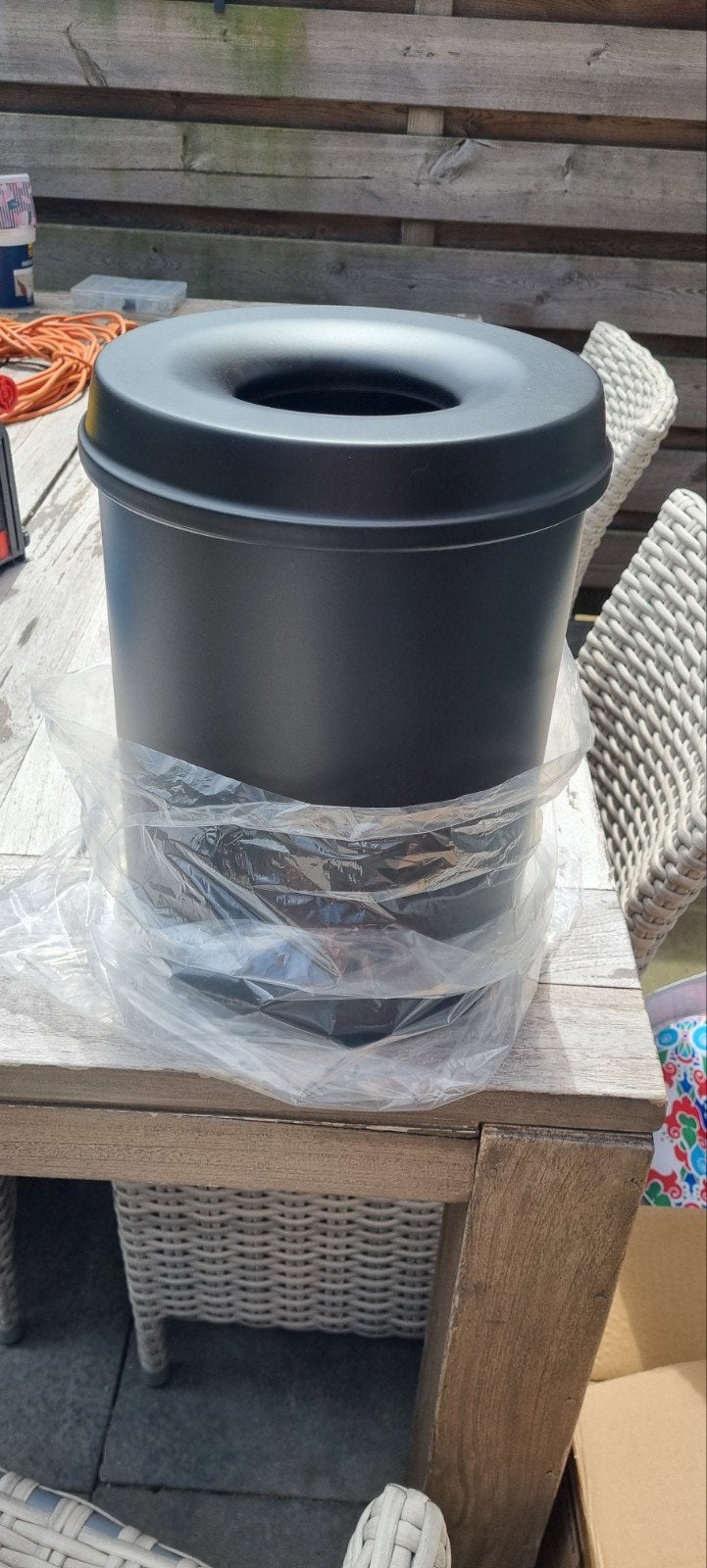 Vlamdovende papierbak 15 liter - Zelfdovende afvalbak, Ophalen of Verzenden