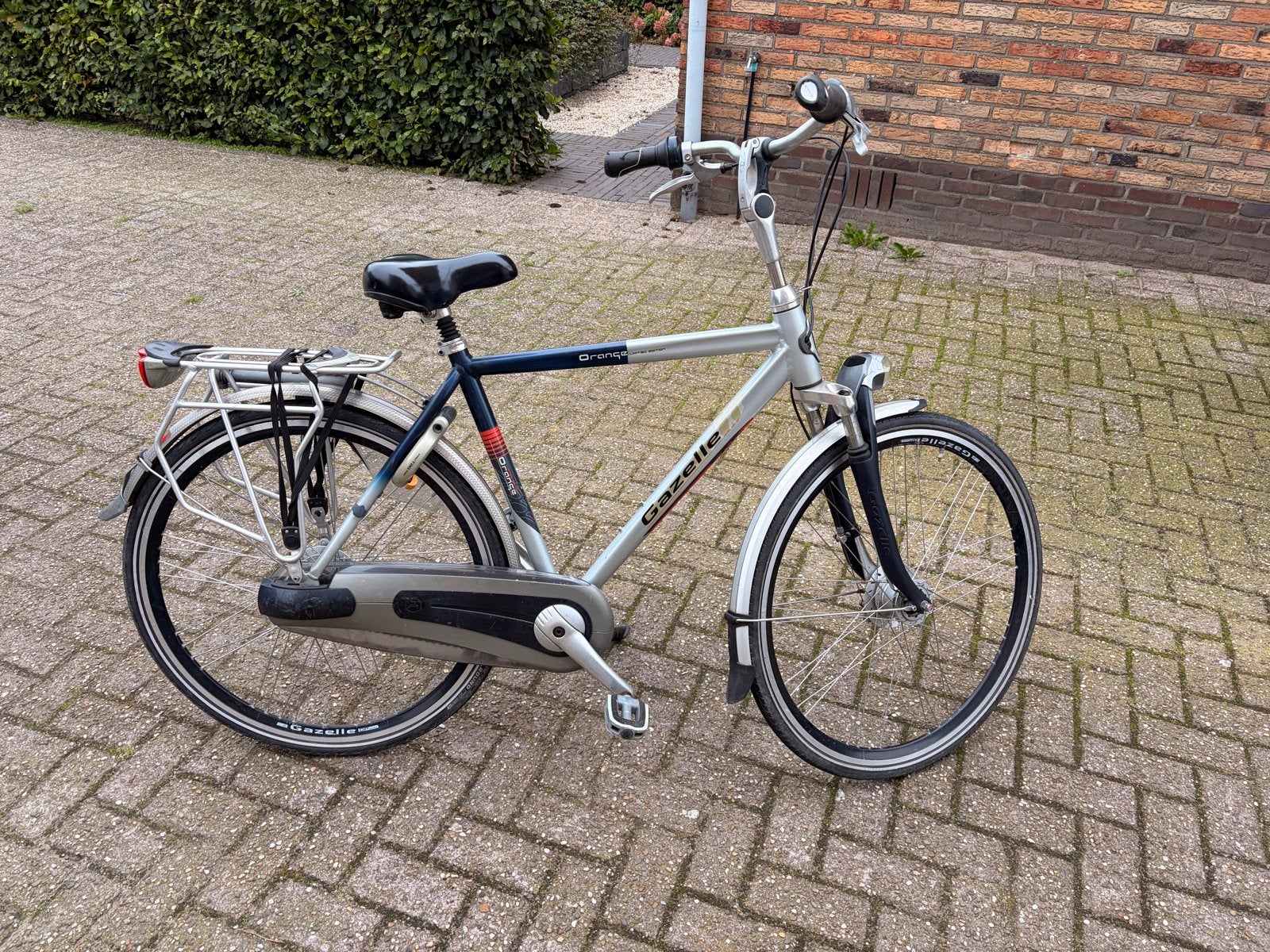 Gazelle orange herenfiets met 8 versnellingen en naafdynamo, Fietsen en Brommers, Ophalen of Verzenden, Gebruikt, Gazelle, Versnellingen