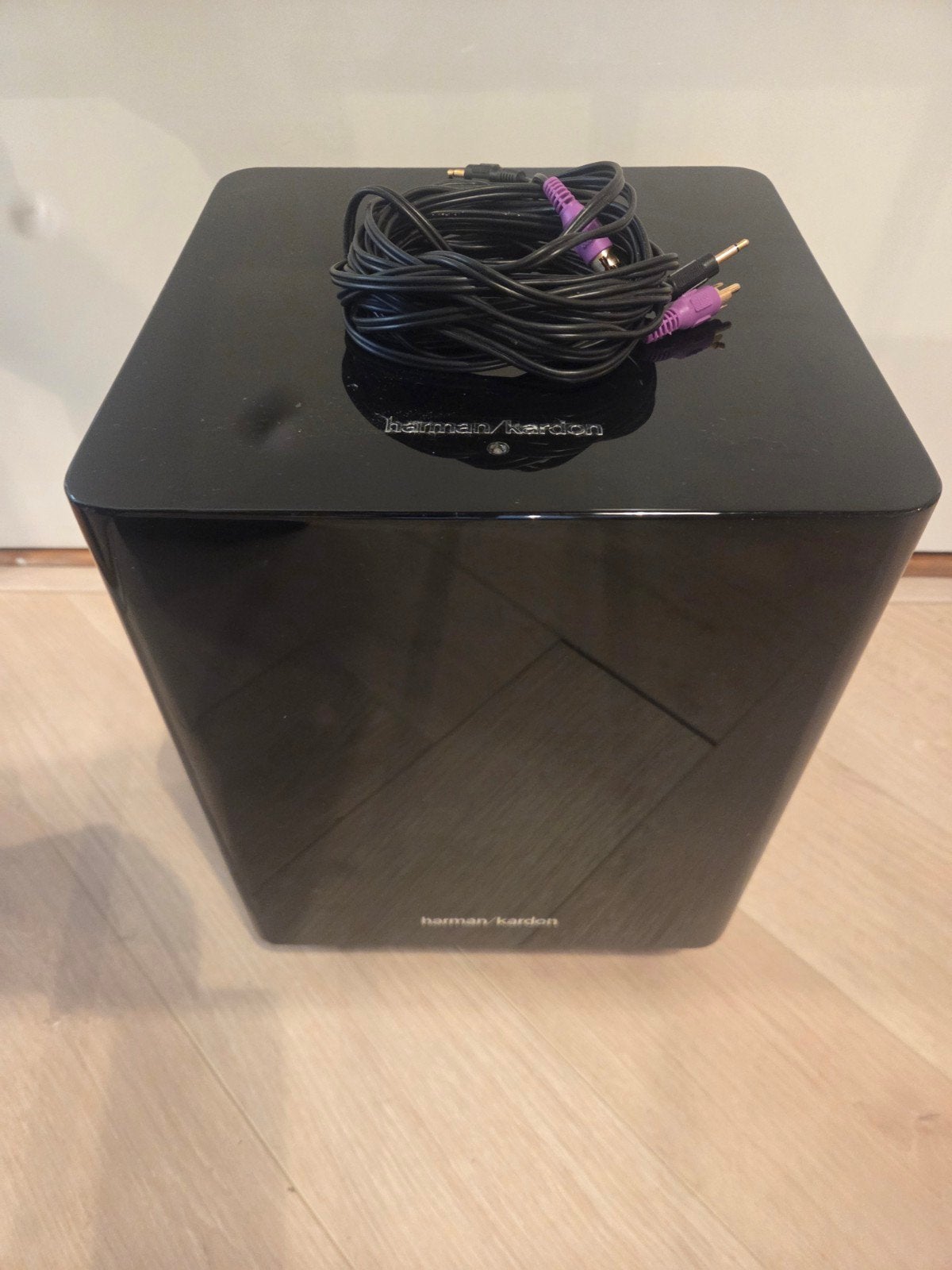 harman kardon subwoofer  hkts210, Gebruikt, Subwoofer, Inclusief kabels, Ophalen of Verzenden