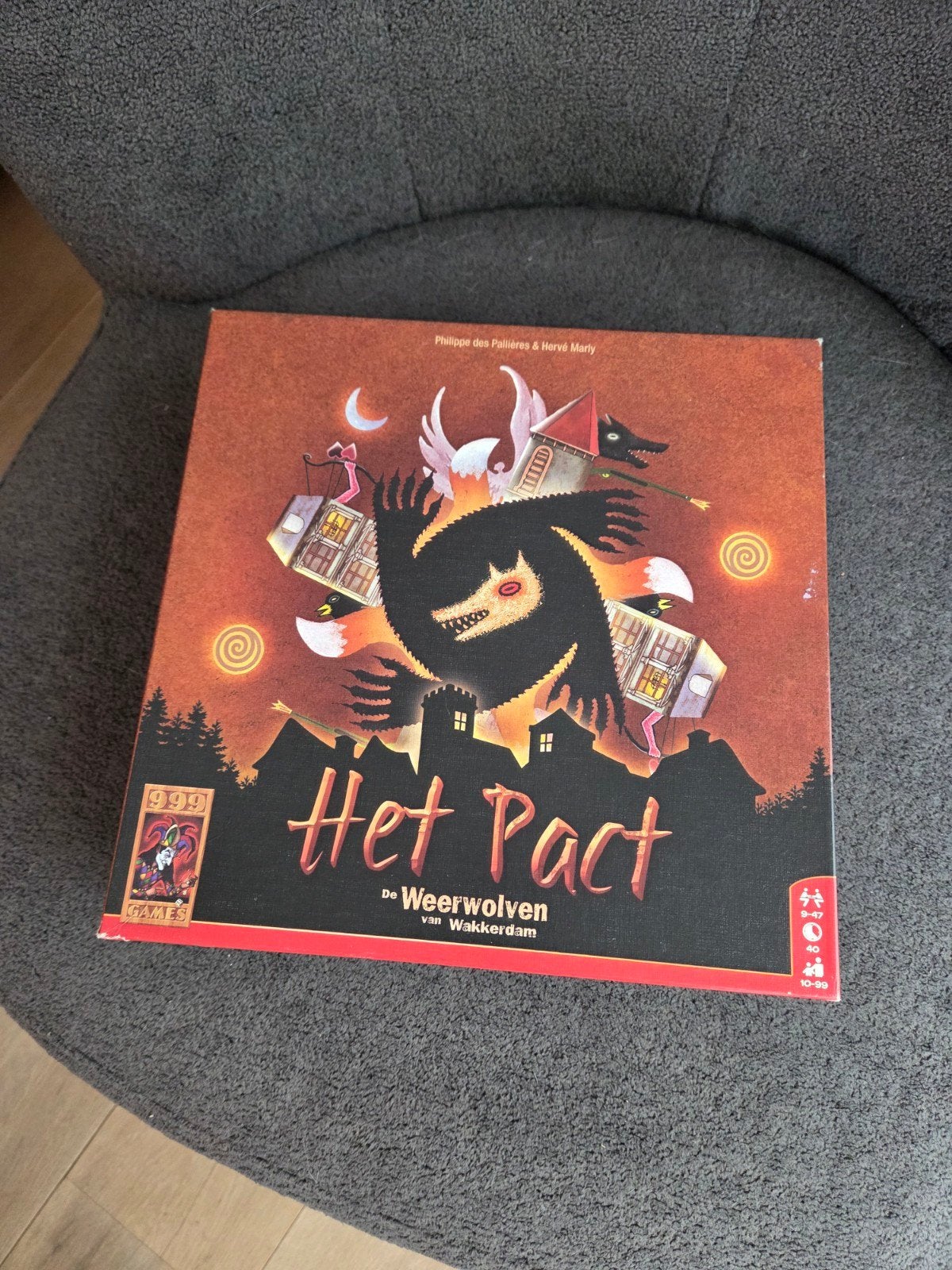 Het Pact: De Weerwolven van Wakkerdam bordspel, Vijf spelers of meer, Ophalen of Verzenden, Zo goed als nieuw, 999 Games