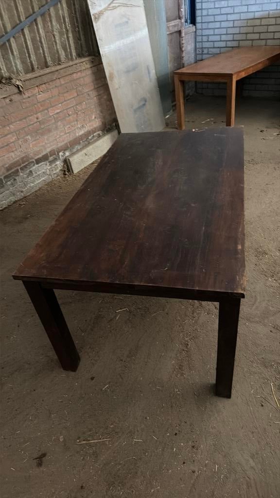 Eettafel 100x180, Ophalen, Gebruikt, 50 tot 100 cm, Rechthoekig