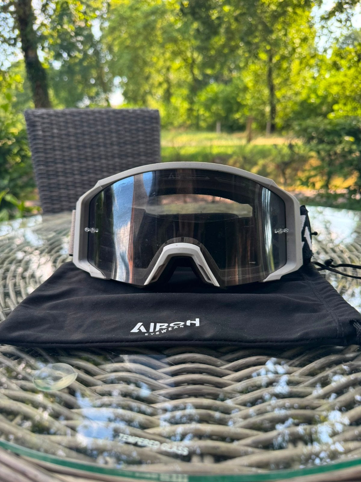 Brommer helm bril Airoh Blast XR1 anti UV, Ophalen of Verzenden