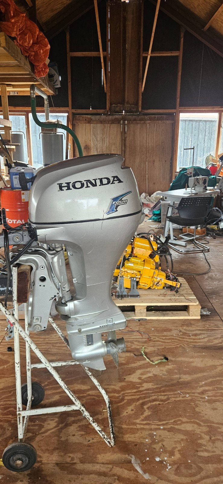 Buitenboord  honda 20pk viertakt, 10 tot 30 pk, Gebruikt, Elektrische start, Ophalen of Verzenden
