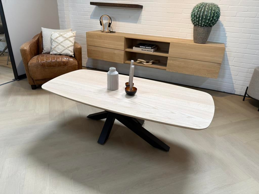 Eiken Deens Ovale Salontafel | massief eiken | sample sale!, 100 tot 150 cm, Verzenden, Eikenhout, Nieuw