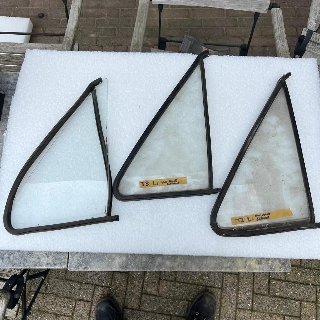 VW T25 T3 Bus Voordeur QRTR glas L, Ophalen of Verzenden, Gebruikt