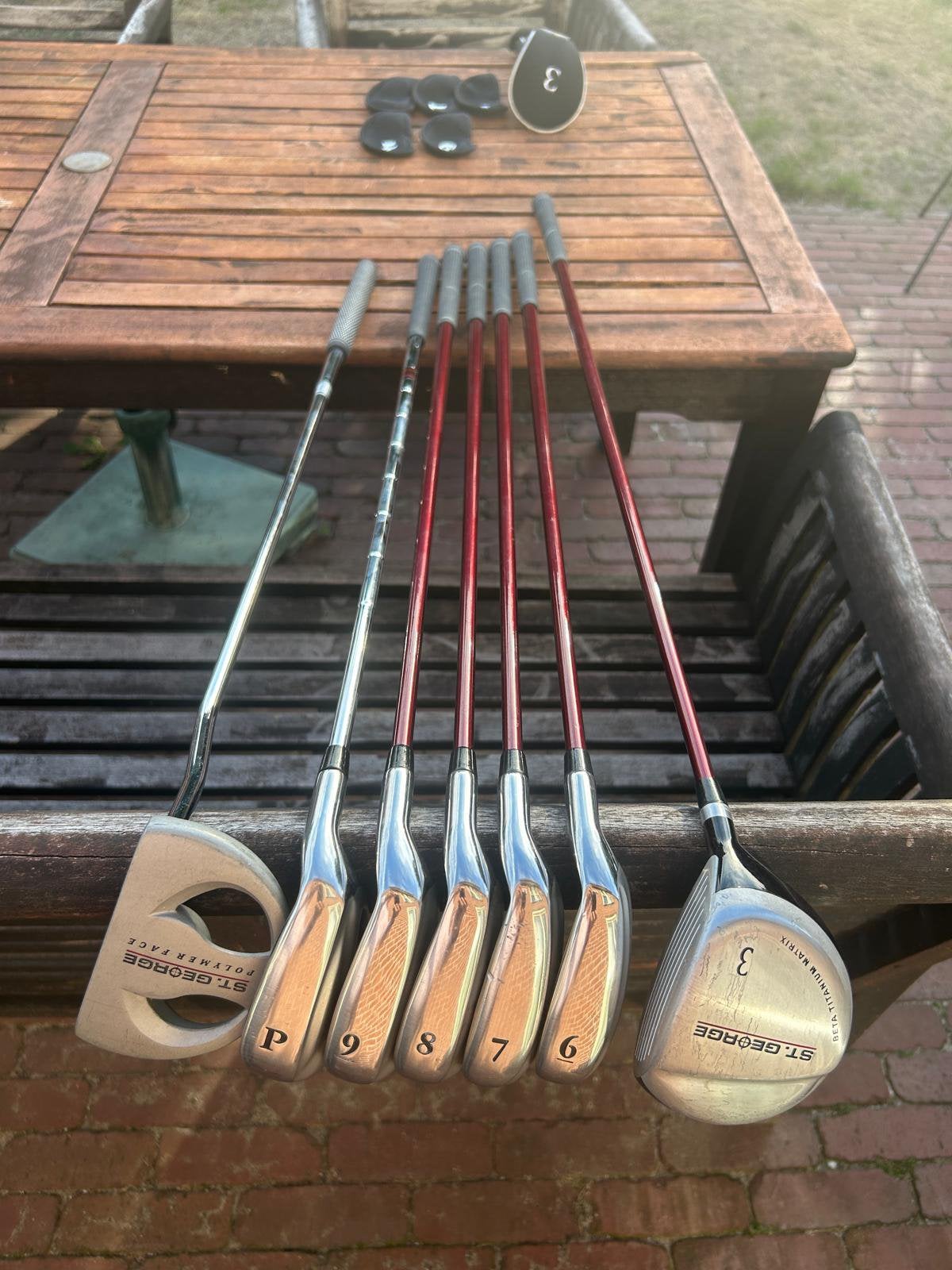 Dames golfset St. George met standbag., Ophalen of Verzenden, Gebruikt, Set, Overige merken
