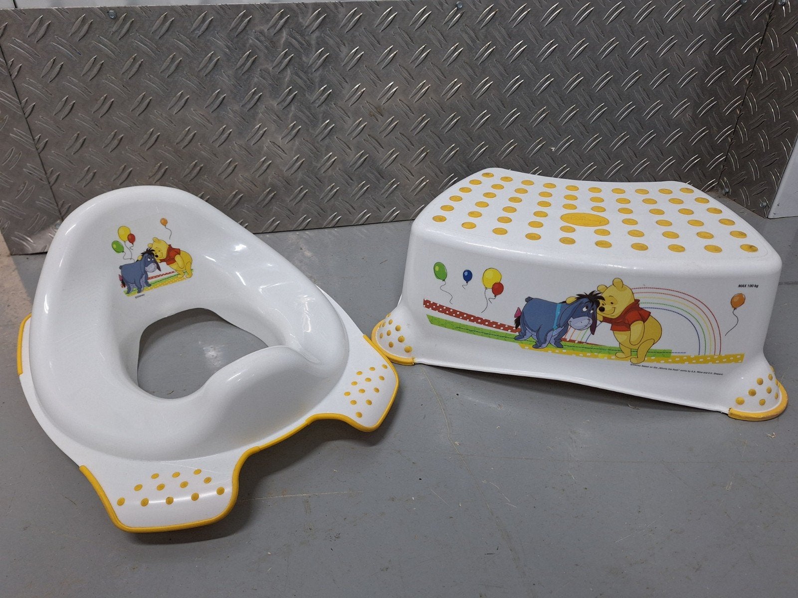 Toiletbrilverkleiner en opstapje Winnie de Poeh, Kinderen en Baby's, Ophalen, Gebruikt, Overige typen