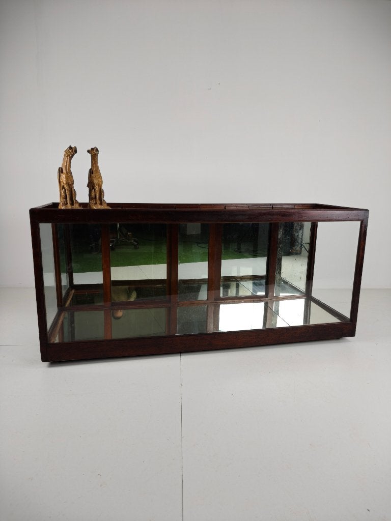 Antieke Engelse winkelbalie met spiegel – circa 1920, Ophalen of Verzenden